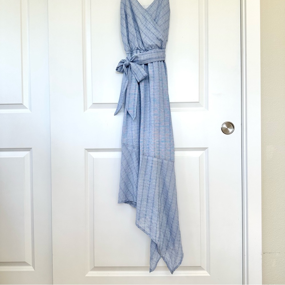 Universal Thread Light Blue Asymmetrical Dress - image 7